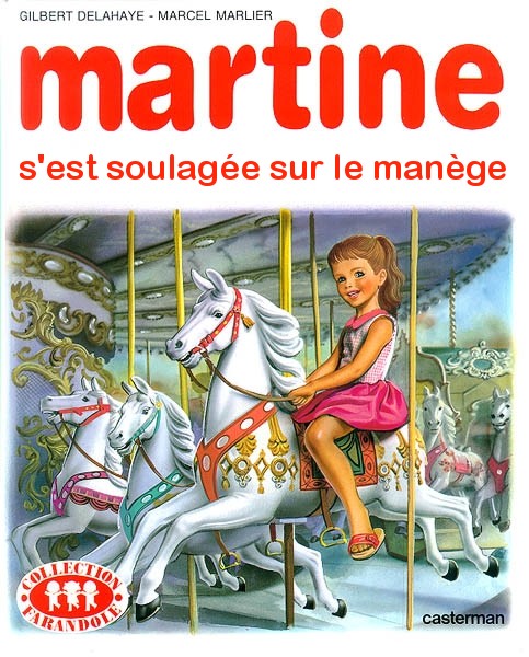 Martine-sest-soulagee-sur-le-manege-parodie